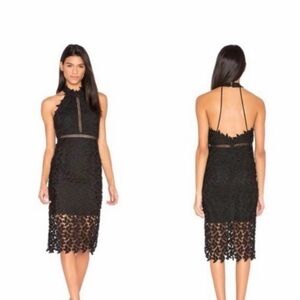 NWT BARDOT Gemma Lace Halter
Cocktail Dress Black